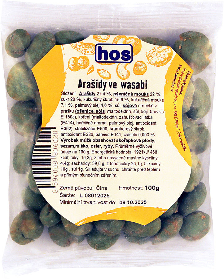 Arašídy ve wasabi 100 g