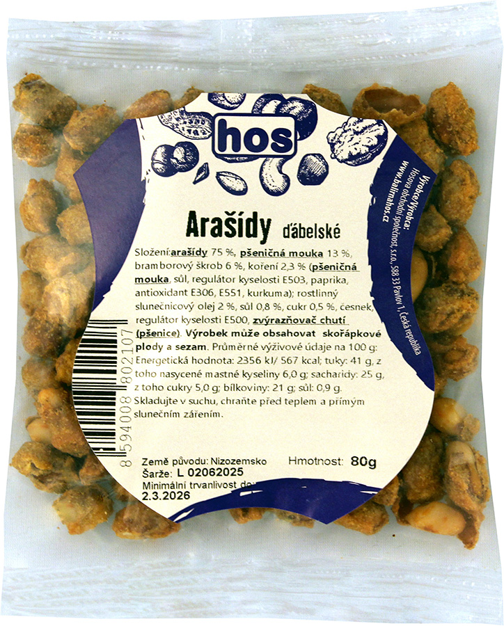 Ďábelské arašídy 80 g