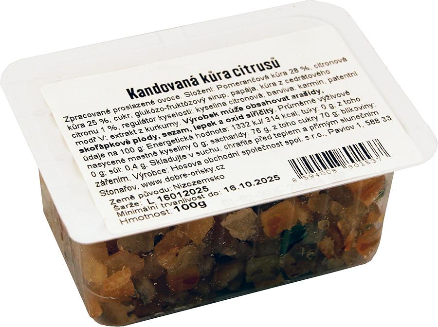 Kandovaná kůra citrusů 100 g