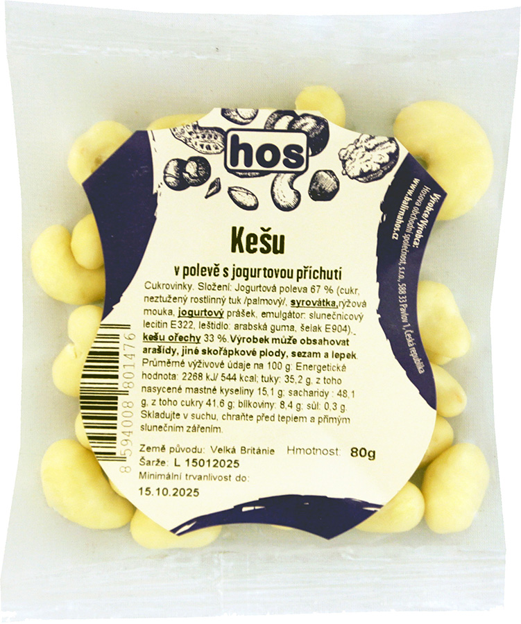 Kešu v polevě s jogurtovou příchutí 80 g