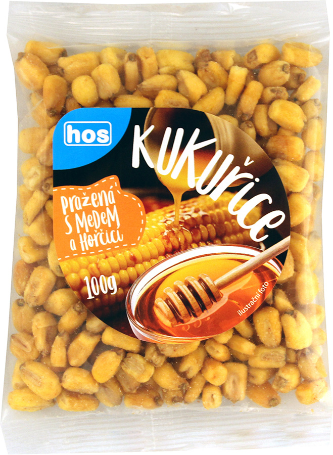 Kukuřice pražená s medem a hořčicí 100 g