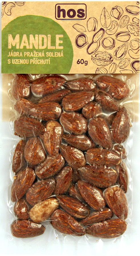 Mandle jádra pražená uzená 60 g