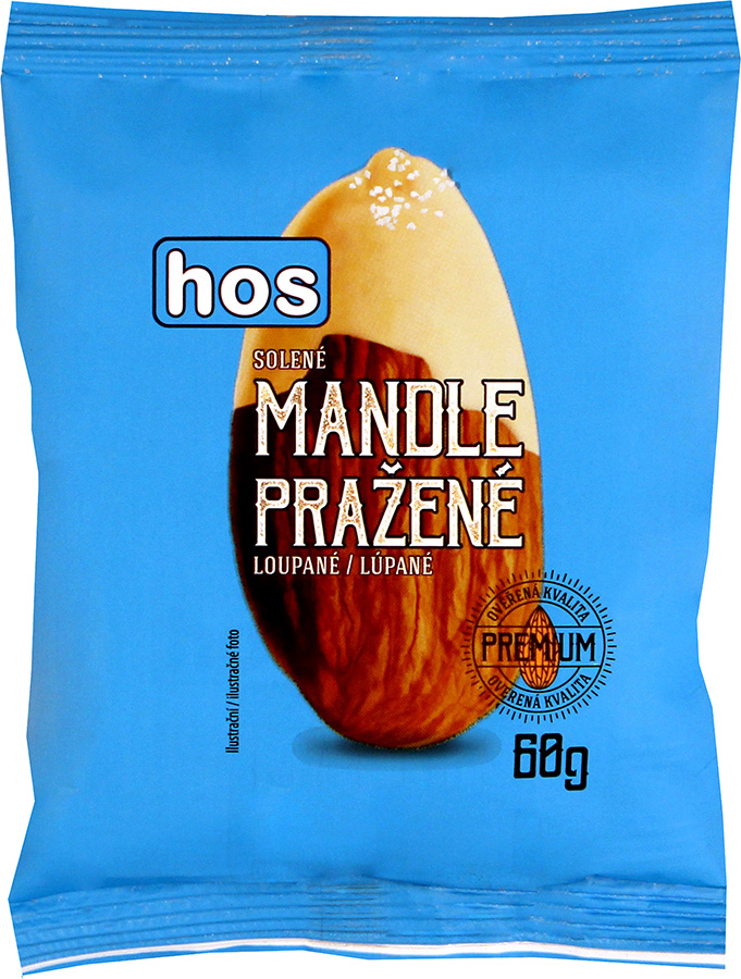 Mandle pražené loupané solené 60 g