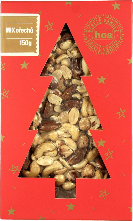 Vánoční strom MIX ořechů 150g HOS
