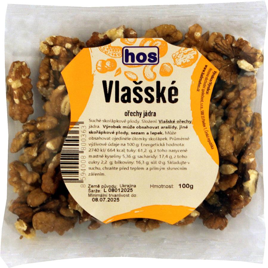 Vlašské ořechy jádra 100 g